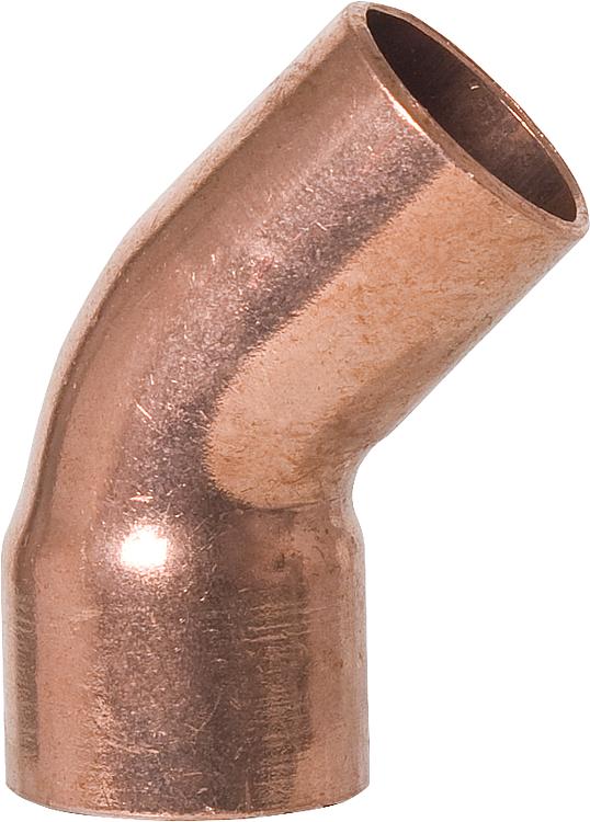 Kupfer-Lötfitting Bogen 45 i/a 5040 14mm Kupfer-Lötfitting Bogen 45 i/a 5040 14mm