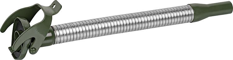 Ausgussstutzen flexibel für Benzin,   20 mm, RAL 6003 Grün