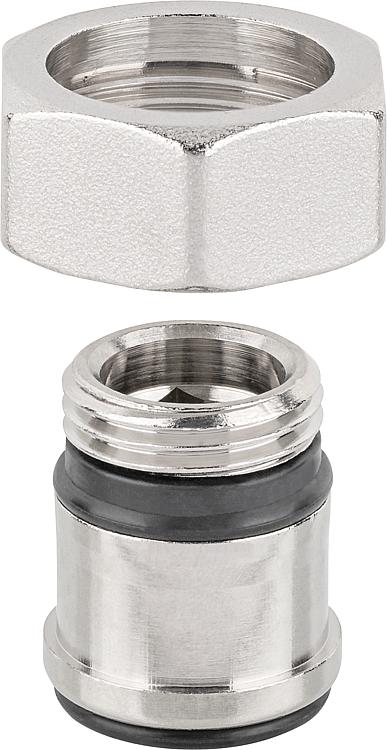 Anschlussverschraubung DN15 (1/2") AG x DN20 (3/4") ÜWM Eurokonus Anschlussverschraubung DN15 (1/2") AG x DN20 (3/4") ÜWM Eurokonus