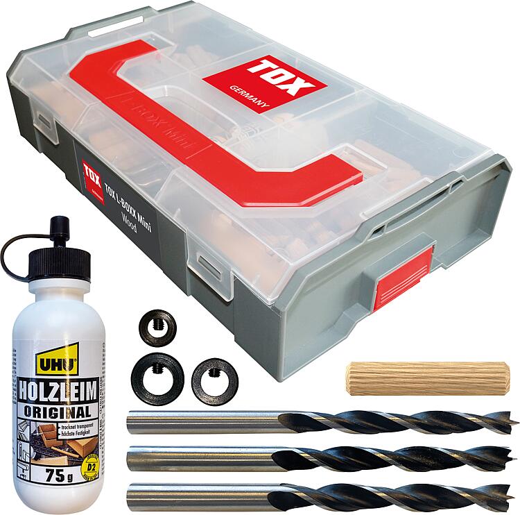 TOX L-BOXX Mini Wood Holzdübel Sortiment 207 teilig TOX L-BOXX Mini Wood Holzdübel Sortiment 207 teilig