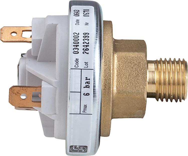 340 Wasserdruckwächter ein: 500 + 0-100 mbar, G 1/4" Ref. 0.340.002 340 Wasserdruckwächter ein: 500 + 0-100 mbar, G 1/4" Ref. 0.340.002