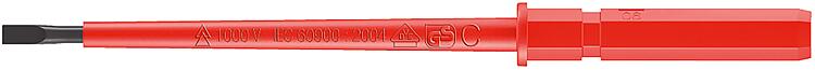 Wechselbit WERA VDE Kraftform Kompakt isoliert 1,2x6,5x154mm Wechselbit WERA VDE Kraftform Kompakt isoliert 1,2x6,5x154mm