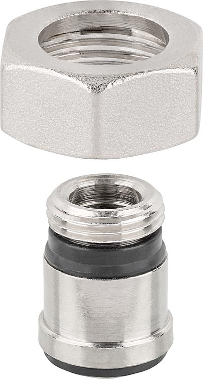 Anschlussverschraubung DN10 (3/8") AG x 5/8" ÜWM Anschlussverschraubung DN10 (3/8") AG x 5/8" ÜWM