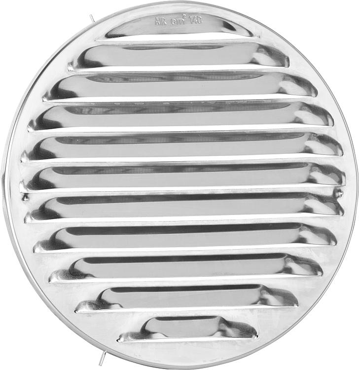 Außengitter Lunos,   175 mm, aus Edelstahl, für e