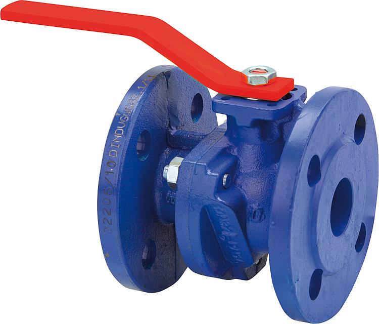 Flanschkugelhahn PN16 voller Durchgang DN100 Grauguss Flanschkugelhahn PN16 voller Durchgang DN100 Grauguss