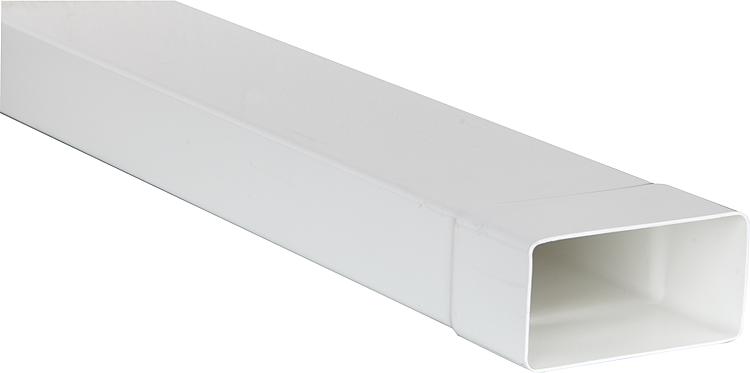 Flachkanal FL 100/1000 110 x 55 mm / Länge: 1000 mm Kunststoff weiß