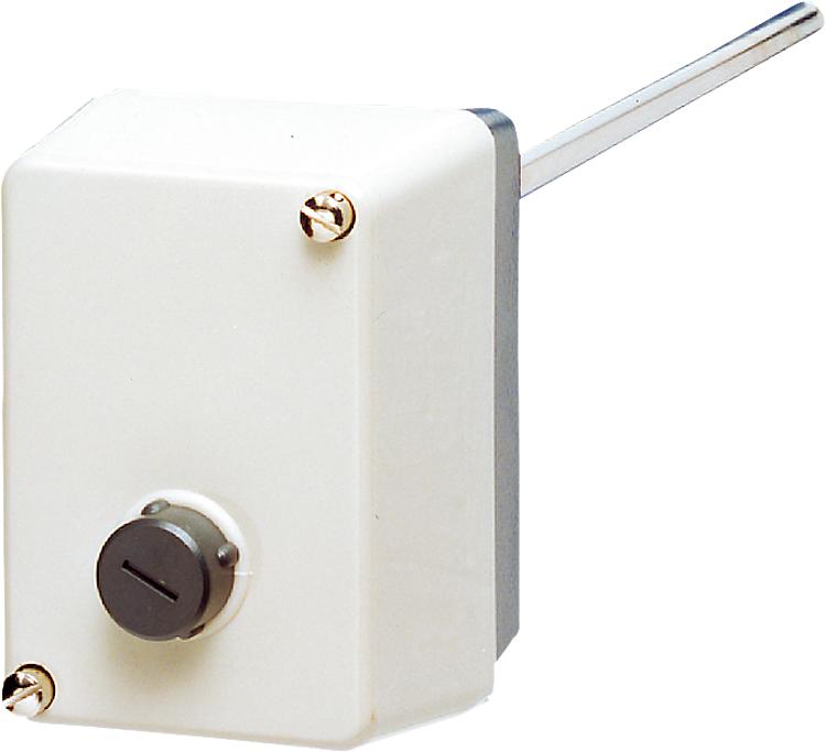 Aufbau-Thermostat ATHs-70 230 V., Regelbereich 30-110  Tauchrohr 8 x 150 mm