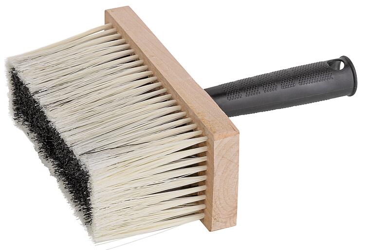 Ind.-Deckenbürste 170 x 170 mm, Holzkörper Synthetik-Borste in Bündeln