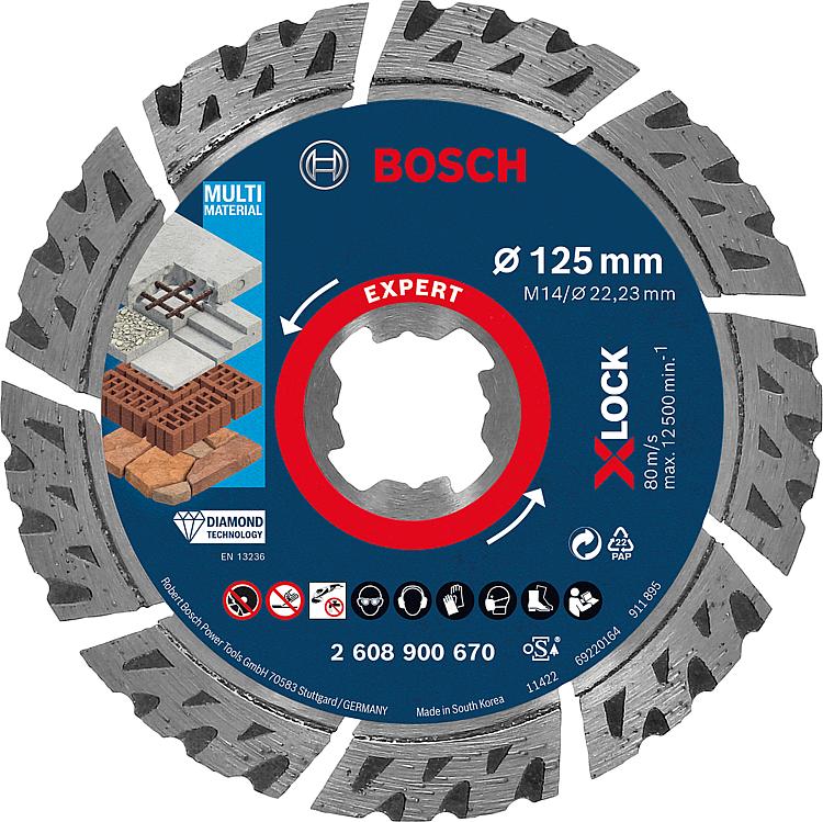 Diamanttrennscheibe BOSCH Expert Multi Material Ø 125 x 22,23 x 2,4 mm