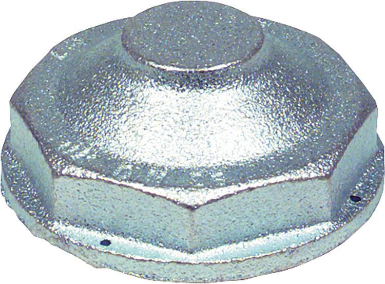 Einstutzen-Überströmkappe DN 25 Anschluss-Gewinde R2" verzinkt