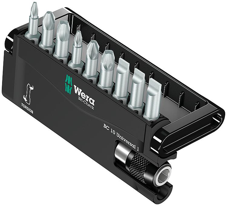 Bitset WERA Bit-Check Universal 1 10-teilig mit Bithalter