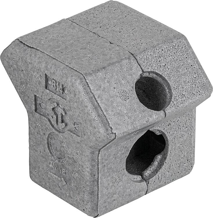 Dämmschale für Schlösser-Freistrom- und KFR-Ventile DN15 (1/2") Dämmschale für Schlösser-Freistrom- und KFR-Ventile DN15 (1/2")