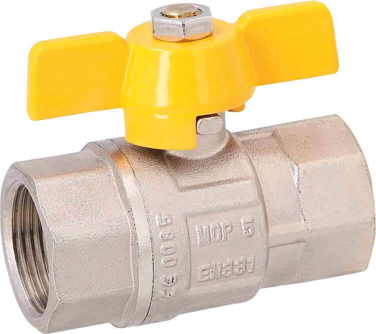 Gas-Kugelhähne DVGW-gepr. mit Flügelgriff 3/4" IGxIG Gas-Kugelhähne DVGW-gepr. mit Flügelgriff 3/4" IGxIG
