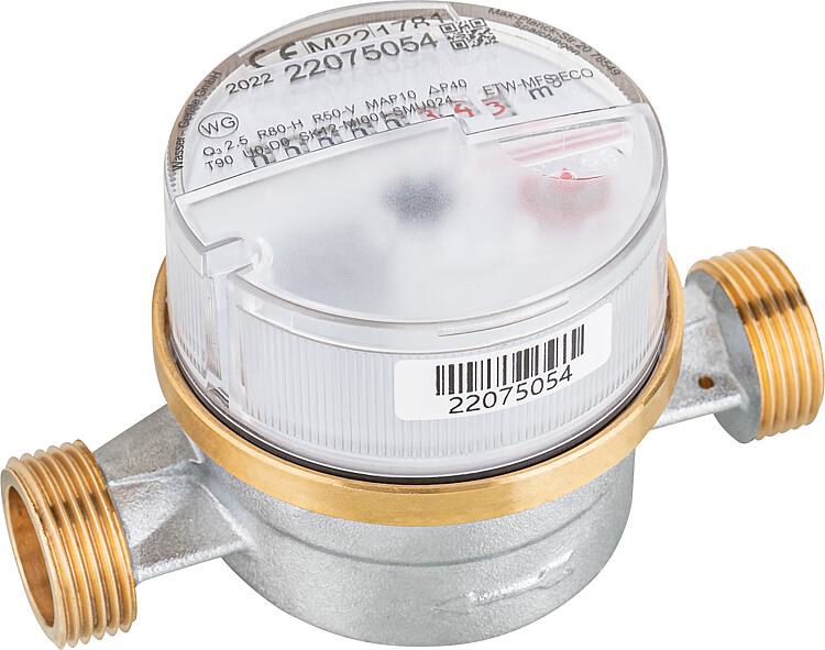 WW-Wohnungswasserzähler ETW-ECO Qn 1,5, L 110mm DN15(1/2") Inkl.Eich-und Konformitätsentgeld WW-Wohnungswasserzähler ETW-ECO Qn 1,5, L 110mm DN15(1/2") Inkl.Eich-und Konformitätsentgeld