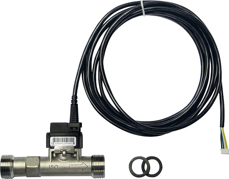 VFS-Kombisensor 1-12l/min, 0-100 C, 3/4"AG, Edelstahl VFS-Kombisensor 1-12l/min, 0-100 C, 3/4"AG, Edelstahl