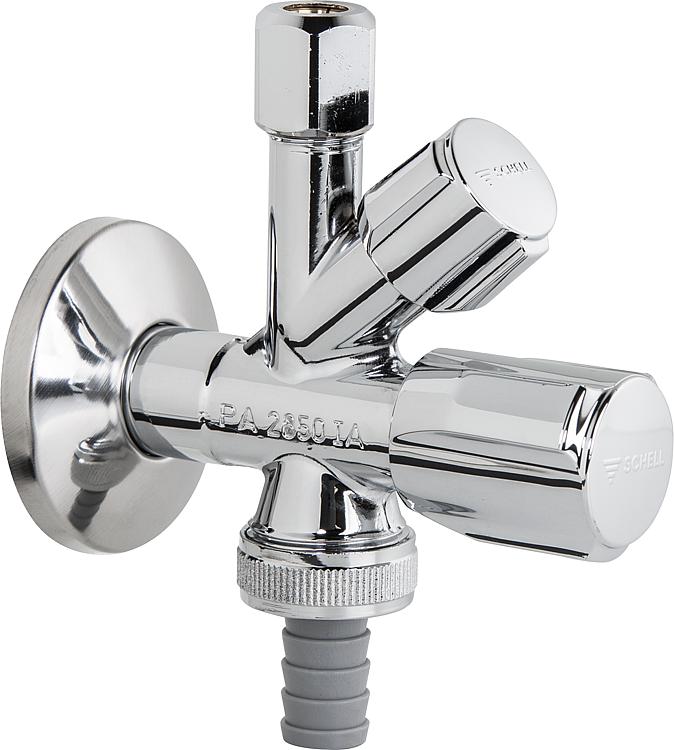 SCHELL Kombi-Eckventil COMFORT Comfort-Griff+Fettk.oberteil+RV Anschl.G1/2'''' A SCHELL Kombi-Eckventil COMFORT Comfort-Griff+Fettk.oberteil+RV Anschl.G1/2'''' A