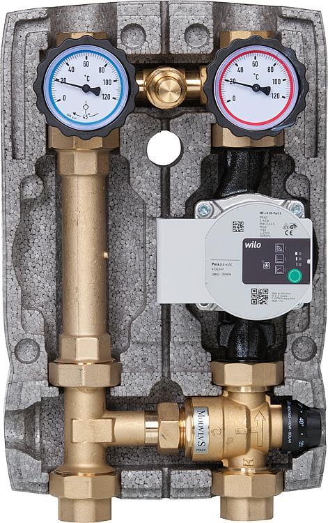 Heizkreisset Easyflow DN25(1") Überstromventil,Festwertmischer 20-45 C,Wilo Para Heizkreisset Easyflow DN25(1") Überstromventil,Festwertmischer 20-45 C,Wilo Para