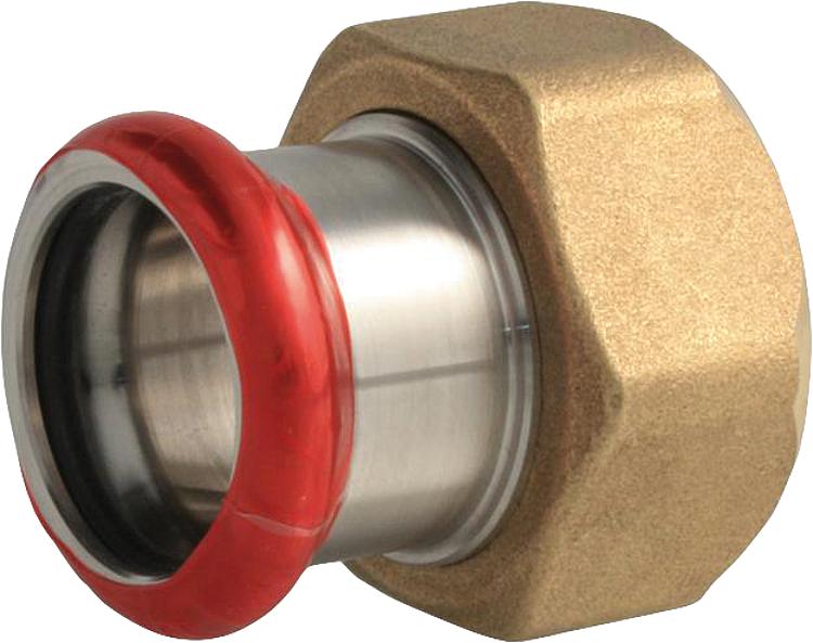 C-Stahl Pressfitting M-Kontur Anschl.-verschraubung mit EPDM Flachd. für Verschr C-Stahl Pressfitting M-Kontur Anschl.-verschraubung mit EPDM Flachd. für Verschr