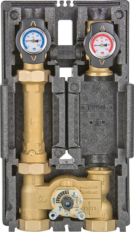 Heizkreisset K34 Heat Bloc DN 32(1 1/4") 3-Wege-Mischer, Bypass 0-50% Heizkreisset K34 Heat Bloc DN 32(1 1/4") 3-Wege-Mischer, Bypass 0-50%