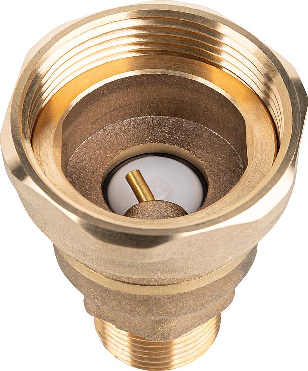 Schwerkraftbremse aufstellbar mit Überwurfmutter 11/2" Außengewinde R 3/4" Typ 1 Schwerkraftbremse aufstellbar mit Überwurfmutter 11/2" Außengewinde R 3/4" Typ 1