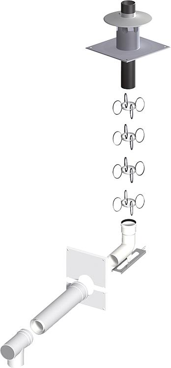 Kunststoff-Abgassystem Basis Set 1 60/100 Kunststoff-Abgassystem Basis Set 1 60/100