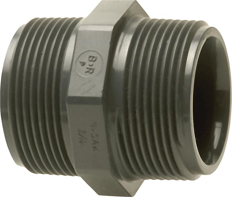 PVC-U - Klebefitting Doppelnippel, 1" PVC-U - Klebefitting Doppelnippel, 1"