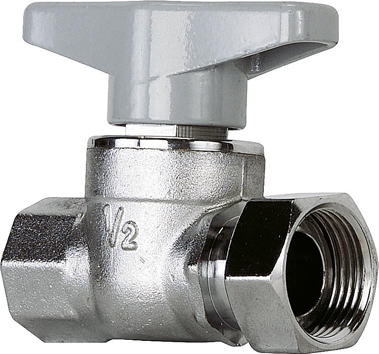Kugelhahn 1/2" IG mit Überwurfmutter 3/4'''' und Flügelgriff Kugelhahn 1/2" IG mit Überwurfmutter 3/4'''' und Flügelgriff