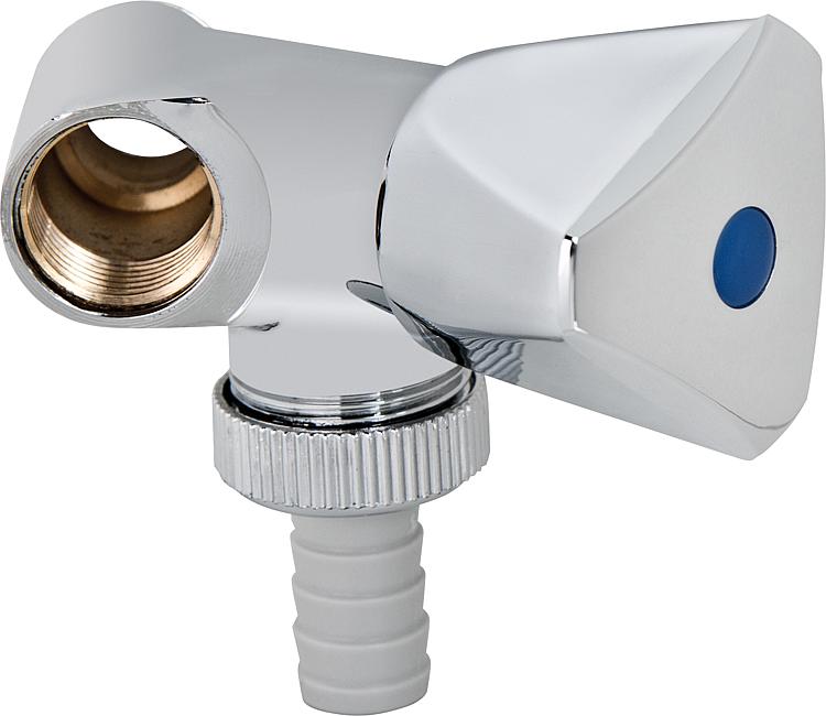 Nebenanschlussventil mit RV, für Einzelzapfstellen DN 15 (1/2"), chrom Nebenanschlussventil mit RV, für Einzelzapfstellen DN 15 (1/2"), chrom