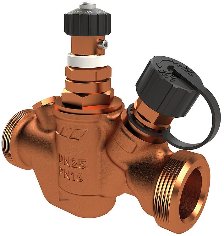 Zirkulations-Regulierventil Therm, 30°C bis 50°C, DN15 (1/2"), AG flachdichtend Zirkulations-Regulierventil Therm, 30°C bis 50°C, DN15 (1/2"), AG flachdichtend