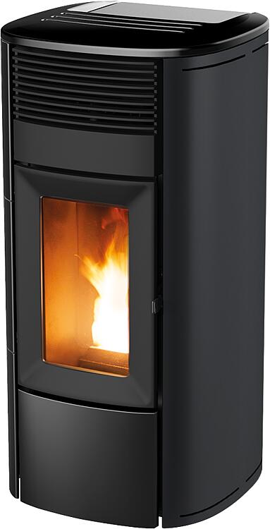 Pelletofen MCZ Club Air 10 R, Grundgerät mit Verkleidung Matt Schwarz Metall, 10 kW Pelletofen MCZ Club Air 10 R, Grundgerät mit Verkleidung Matt Schwarz Metall, 10 kW