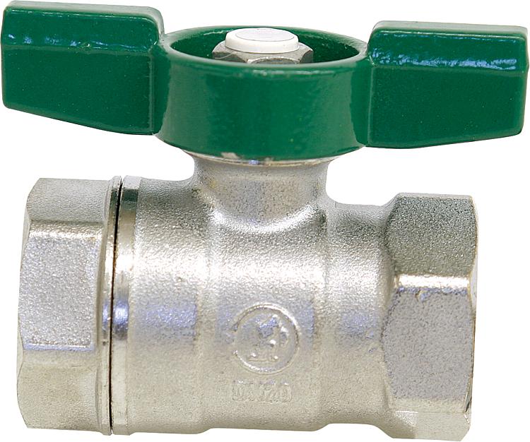 Trinkwasser-Kugelhahn R251D IG/IG 1 1/4" Messing verchromt/ Flügelgriff Trinkwasser-Kugelhahn R251D IG/IG 1 1/4" Messing verchromt/ Flügelgriff