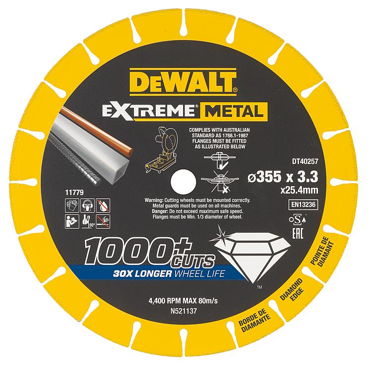 Diamant-Trennscheibe DeWALT DT40257-QZ, Ø350x3,3x25,4mm Diamant-Trennscheibe DeWALT DT40257-QZ, Ø350x3,3x25,4mm