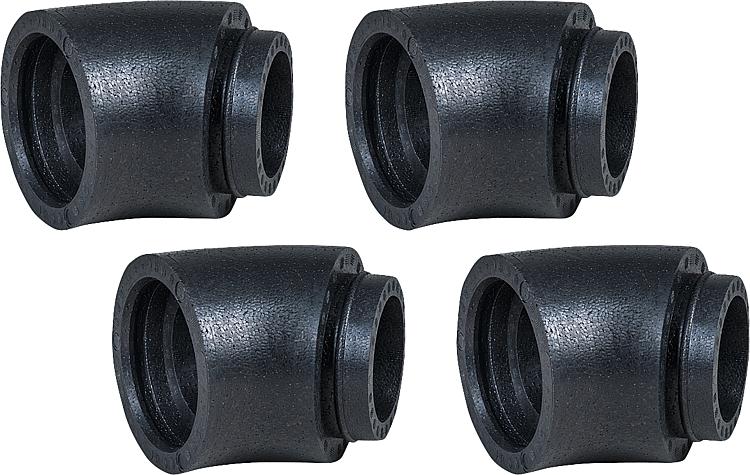 Eck-Dämmrohr 45 95 mm, VPE: 4x45 m Bogen Eck-Dämmrohr 45 95 mm, VPE: 4x45 m Bogen