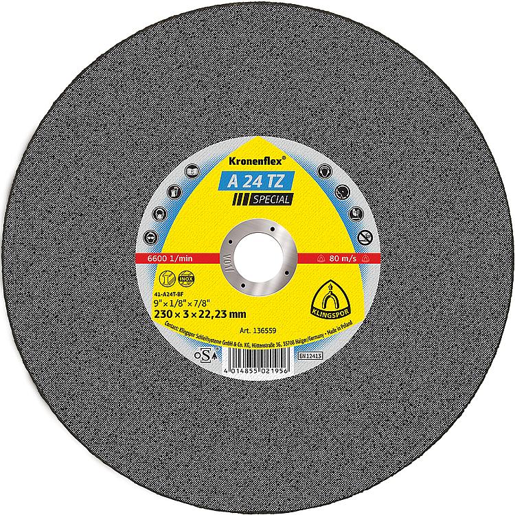 Trennscheibe KLINGSPOR gekröpft 125x2,5x22,23mm Trennscheibe KLINGSPOR gekröpft 125x2,5x22,23mm