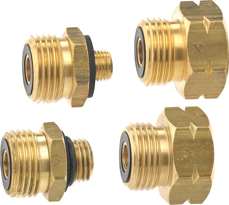 Euro - S E T Entnahme-Stutzen Nr. 1-4 im Kunststoff-Beutel