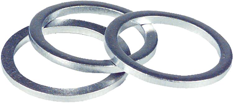 Alu - Dichtringe zöllig 1/2" 1,5 mm stark * Alu - Dichtringe zöllig 1/2" 1,5 mm stark *