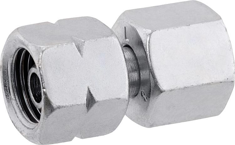 Verbindungsstück G 1/4" LH-ÜM x RST 8 mm mit Mutter und Schneidring
