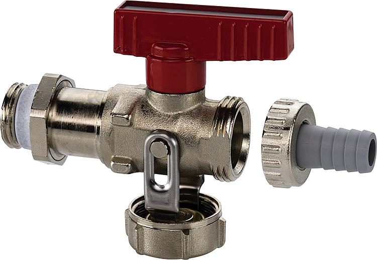 KFE-Kugelhahn PN 16 Lang mit Flügelgriff Durchgang vernickelt 1/2'''' KFE-Kugelhahn PN 16 Lang mit Flügelgriff Durchgang vernickelt 1/2''''