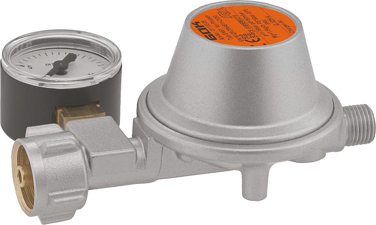 Regler Gas 1,5 kg/h 50 mbar PN 16 KLF x  G1/4 LH-KN SBV Manometer