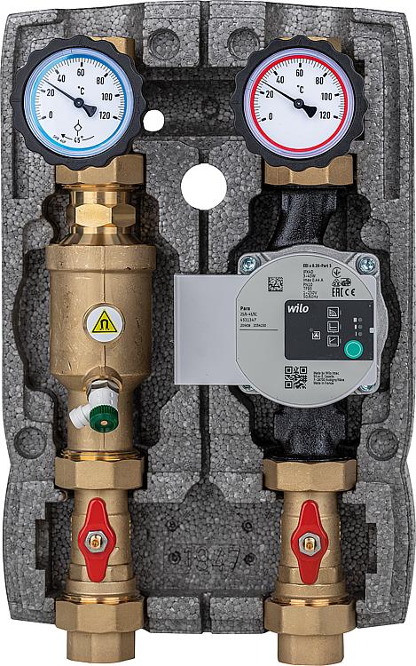 Heizkreisset Easyflow DN25(1") Magnetitabscheider ungemischt, Pumpe Wilo 25/6 SC Heizkreisset Easyflow DN25(1") Magnetitabscheider ungemischt, Pumpe Wilo 25/6 SC