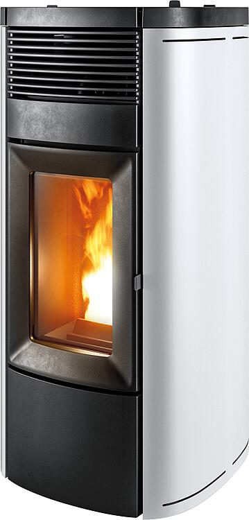 Pelletofen MCZ Musa Air 10 R, Grundgerät mit Verkleidung Weiß Metall, 10 KW Pelletofen MCZ Musa Air 10 R, Grundgerät mit Verkleidung Weiß Metall, 10 KW