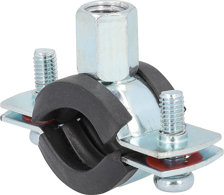 Zweischraubenschelle verzinkt 3/8" 15 - 19mm M8/M10 Zweischraubenschelle verzinkt 3/8" 15 - 19mm M8/M10