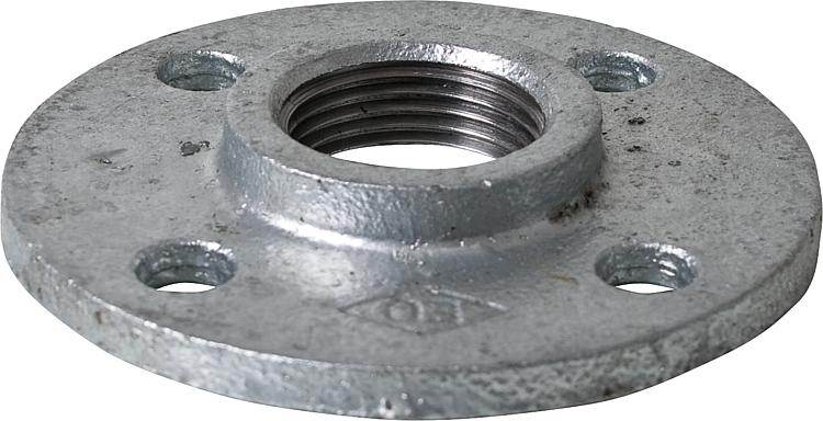 Gewindeflansch verzinkt Flansch mit Gewinde 1/2" DN 15 Heizung Temperguss Gewindeflansch verzinkt Flansch mit Gewinde 1/2" DN 15 Heizung Temperguss