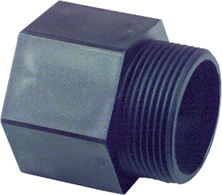 Anschlussstück aus Kunststoff KFK -AMG-1 1/2" DN 40 Anschlussstück aus Kunststoff KFK -AMG-1 1/2" DN 40