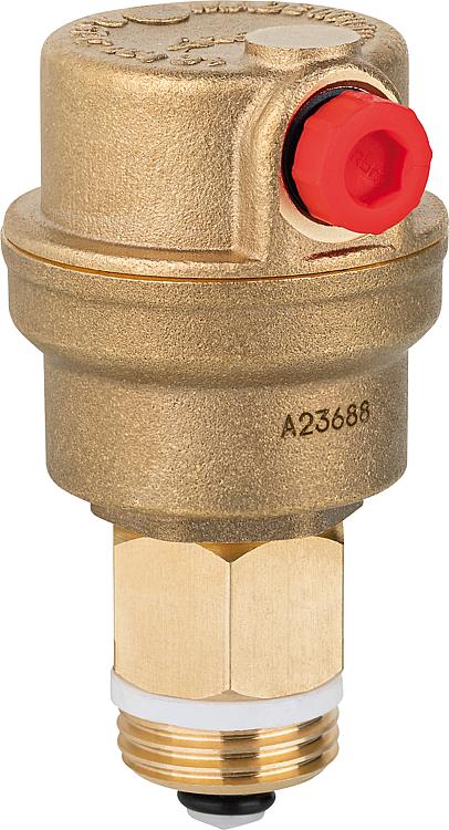Schnellentlüfter Evenes Mini W mit Absperrung, DN15(1/2")