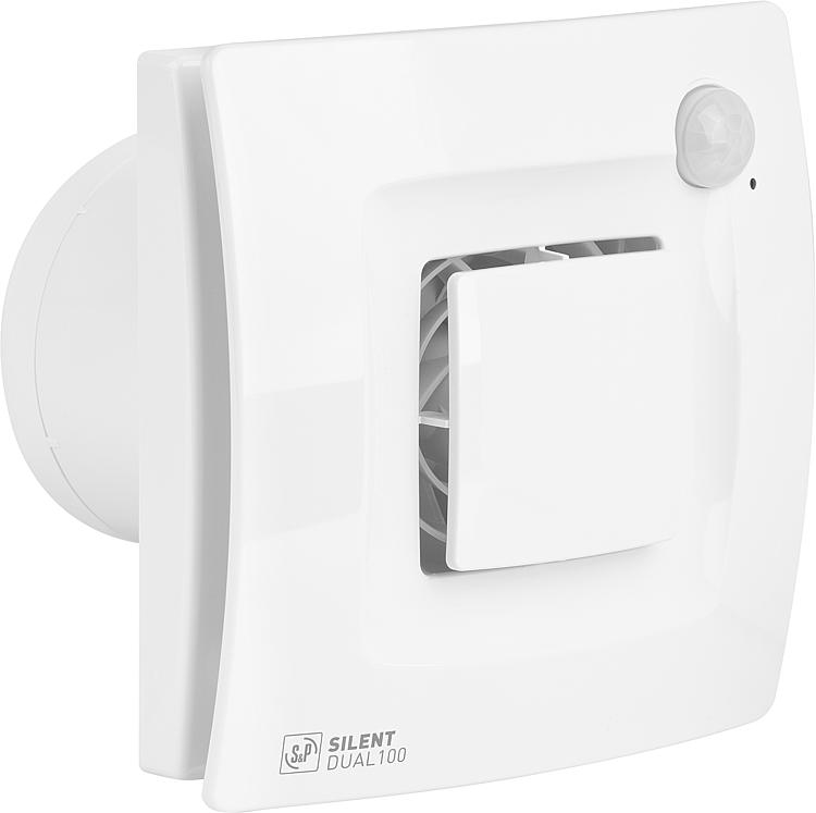 Kleinraumventilator Silent Dual NW 100,V=90 m3/h Bewegung+Feuchtesteuerung Kleinraumventilator Silent Dual NW 100,V=90 m3/h Bewegung+Feuchtesteuerung