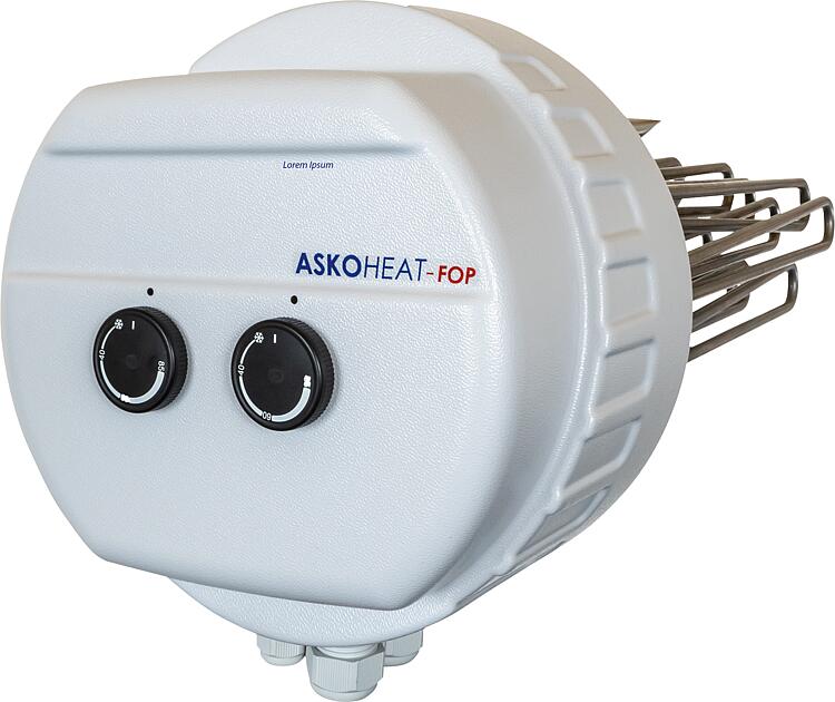 Flanschheizkörper Typ AHFOR-BI-OP, 18,0kW, 400V, stufenlos, Ø 240mm Flanschheizkörper Typ AHFOR-BI-OP, 18,0kW, 400V, stufenlos, Ø 240mm
