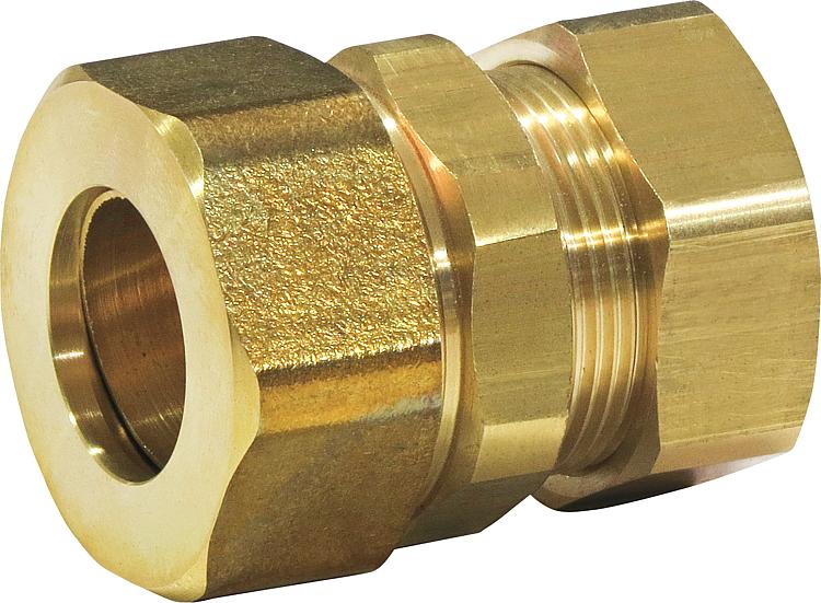 Quick Fix Pro - Verschraubung DN16 x 15mm Klemmringver- schraubung, Messing Quick Fix Pro - Verschraubung DN16 x 15mm Klemmringver- schraubung, Messing
