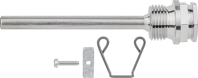 Schutzrohr für 1 Fühler EL: 100 mm Edelstahl Schutzrohr für 1 Fühler EL: 100 mm Edelstahl