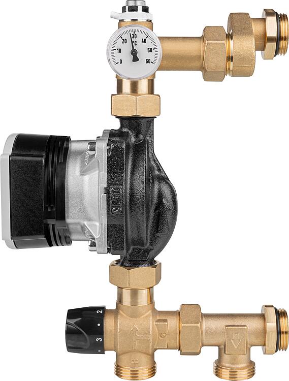 Fußbodenregeleinheit Easyflow Thermo, 20-45 C, ohne Bypass Pumpe Wilo Para 15/6S Fußbodenregeleinheit Easyflow Thermo, 20-45 C, ohne Bypass Pumpe Wilo Para 15/6S